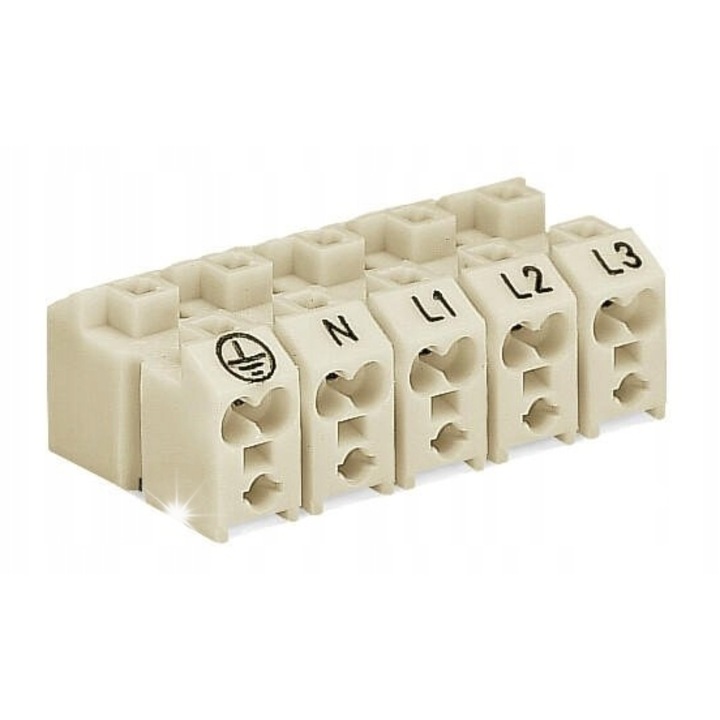 Conector de alimentare cu 2 cai Wago, 272-102/001-000, 1000 bucati, 2 potentiale, alb, 18,5x25,5x15,3mm