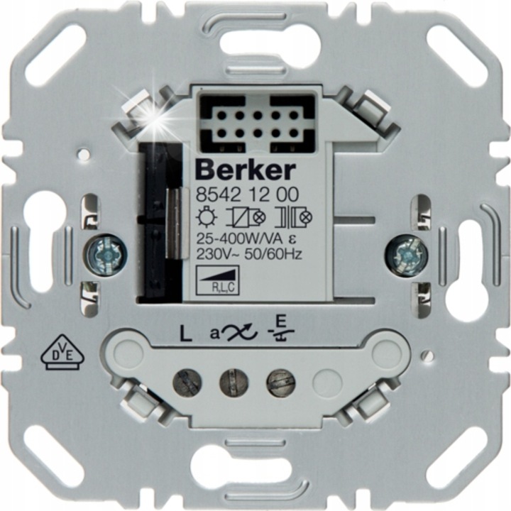 Berker fényerőszabályzó, egységes mechanizmus, 25-400W, 230V, 32mm