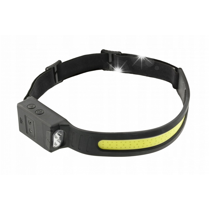 LED челник, USB, 5 функции, 450 lm, IPX2, 3,7V 1200 mAh