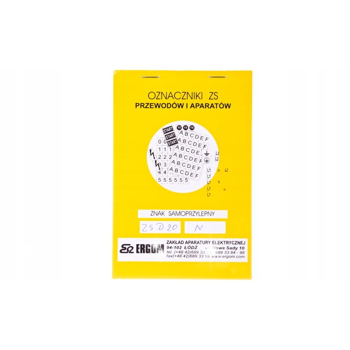 Set autocolante, alb, 19x19mm