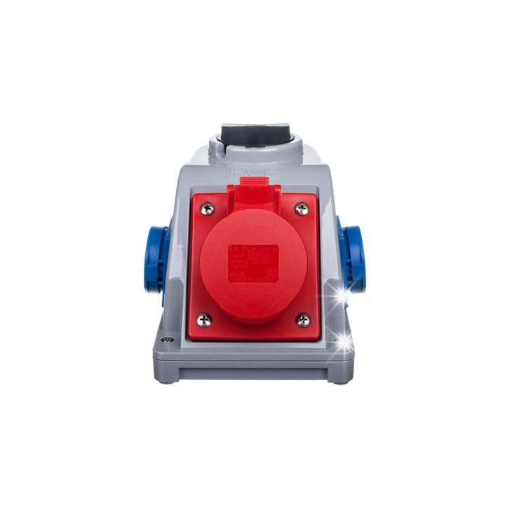 Priza cu intrerupator 16A 5P 400V + 2x230V IP44 set COMBO-POL