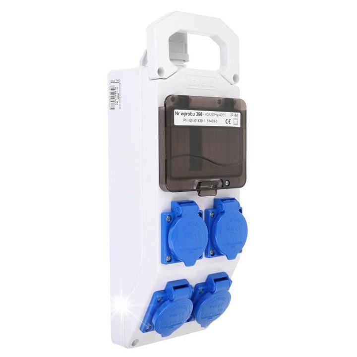 Tablouri electrice, 5 module, 4 gniazda, 16A/250V, 368