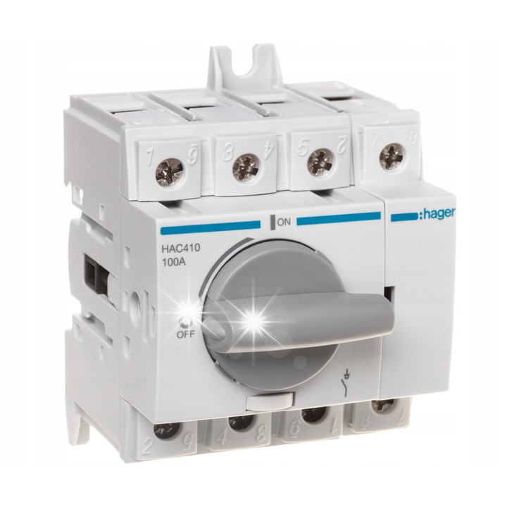 Intrerupator de izolare 4P 100A, IP20, montaj plat