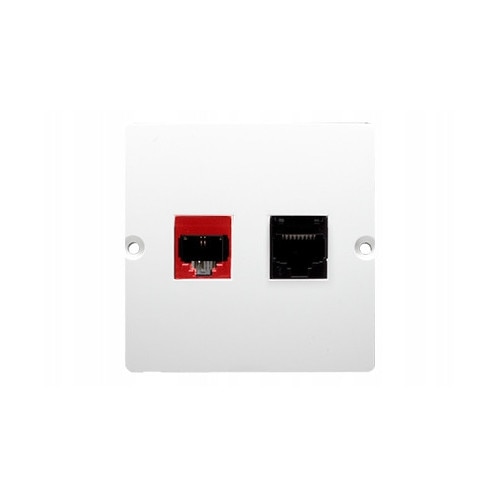 Simon Rj45 Rack Priza Kontakt-simon RJ45+RJ12, alb, montaj subtire, material ...