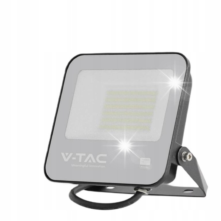 LED прожектор V-tac, 50W, 5740lm, 4000K, IP65, черен, 34x183,5x169мм