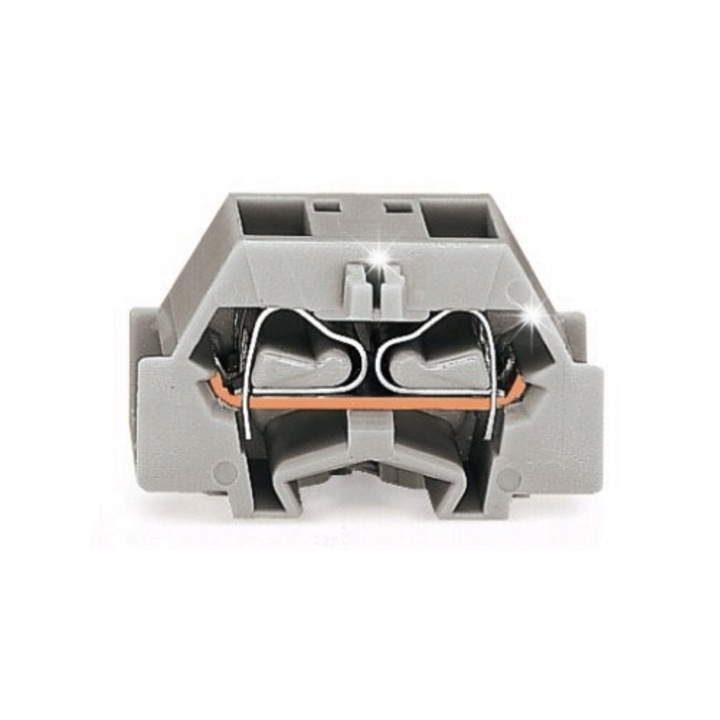 Conector 4-prong 2,5mm2 gri cu prindere prin surub, set 50 bucati
