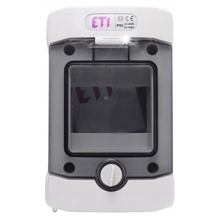 Tablouri electrice, 1x4, transparent, IP65, 128x120x201mm, gri