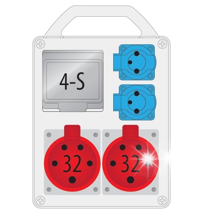 Tablouri electrice, R-BOX 240R, 2x32A, IP44, 150x200x295mm, gri