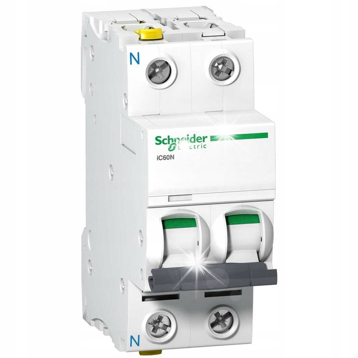Siguranta electrica, 6A, 2 poli, 6kA, 230V, 4 module, IP20