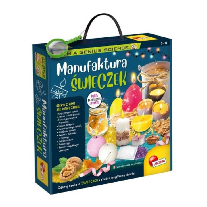 Set educativ Lisciani - Manufaktura lumanarilor, ilustratii bogate, siguranta, multicolor