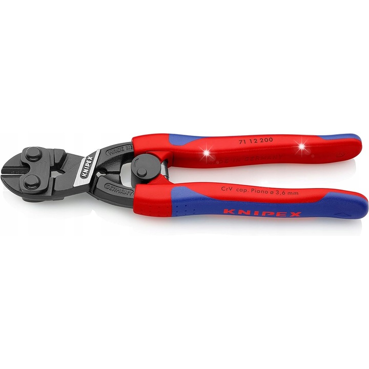 Clesti de taiat CoBolt 200mm, 5,2mm, otel crom-vanadiu, manere ergonomice