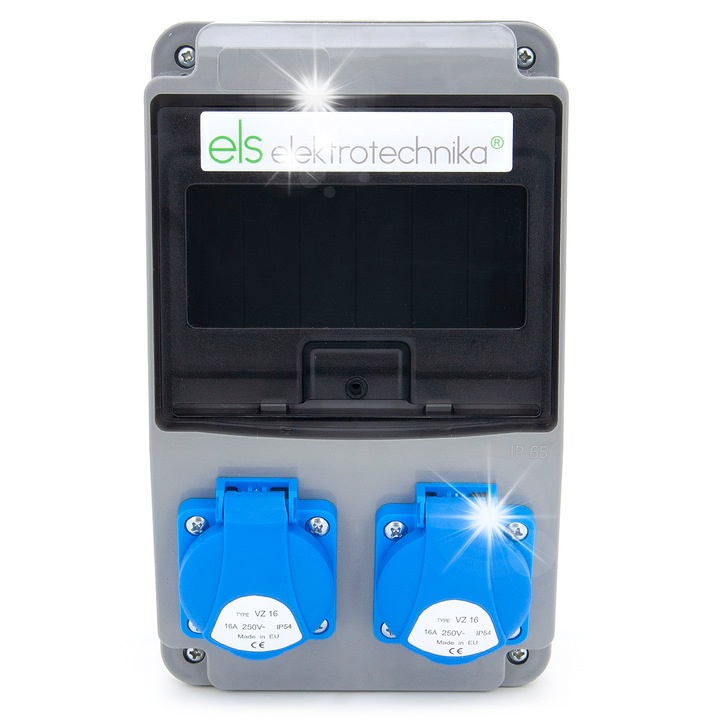 Tablouri electrice, ELS Elektrotechnika, rozdzielnica 2xGS 230V, 5 module, IP54, 130x214x120mm