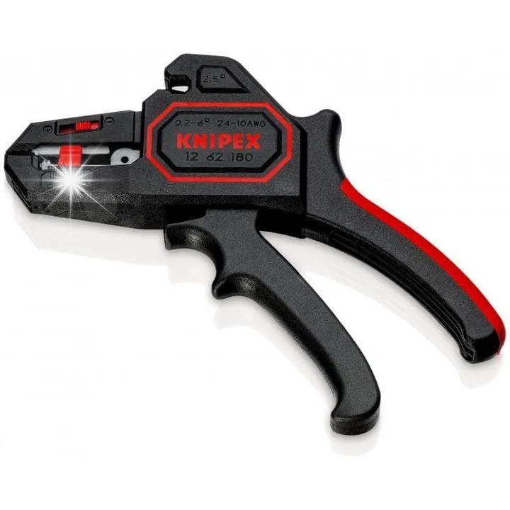 Clesti de dezizolare 0,2-6mm, KNIPEX, constructie usoara, lungime ajustabila 6-18mm