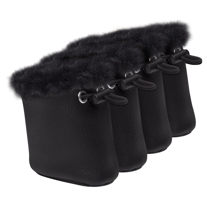 Ghete pentru câini, Petto Yuki, negre, captusite, marimea XXS