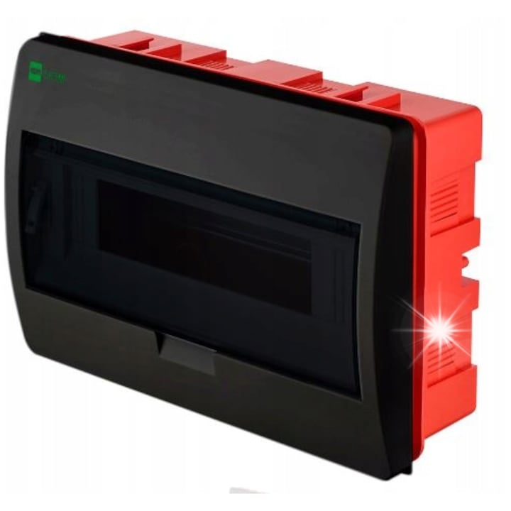 Tablouri electrice subtiri 12 module, Elektro-Plast, negru, 303x214x112mm