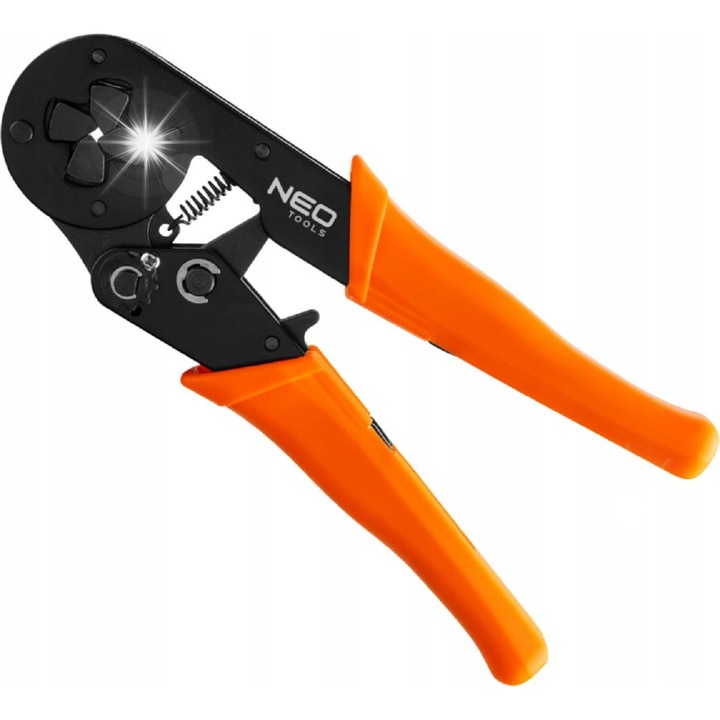 Kábelvég-préselő fogó 6-16mm, 195mm, SK5 acél, gumírozott nyél