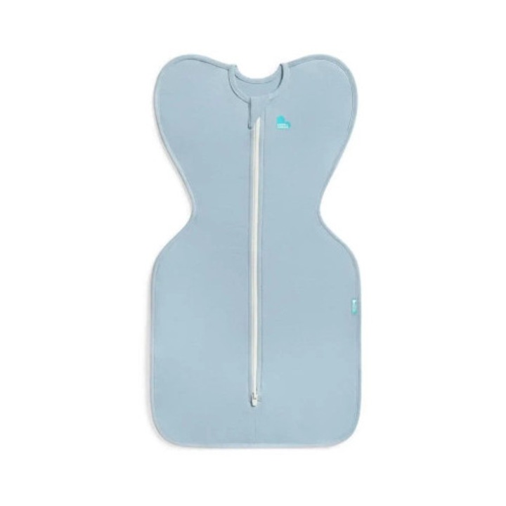 Sac de dormit bebe Love to Dream Swaddle UP, ETAPA 1, TOG 0.2, albastru, XS