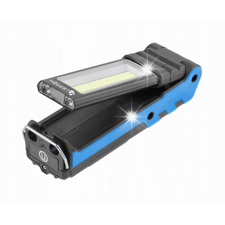 LED работна лампа USB, 5W COB, 200 lm, IP54, Li-Ion батерия 3,7V 2000mAh, сгъваем дизайн