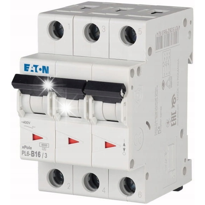 Siguranta electrica 3P B 16A 6kA EATON