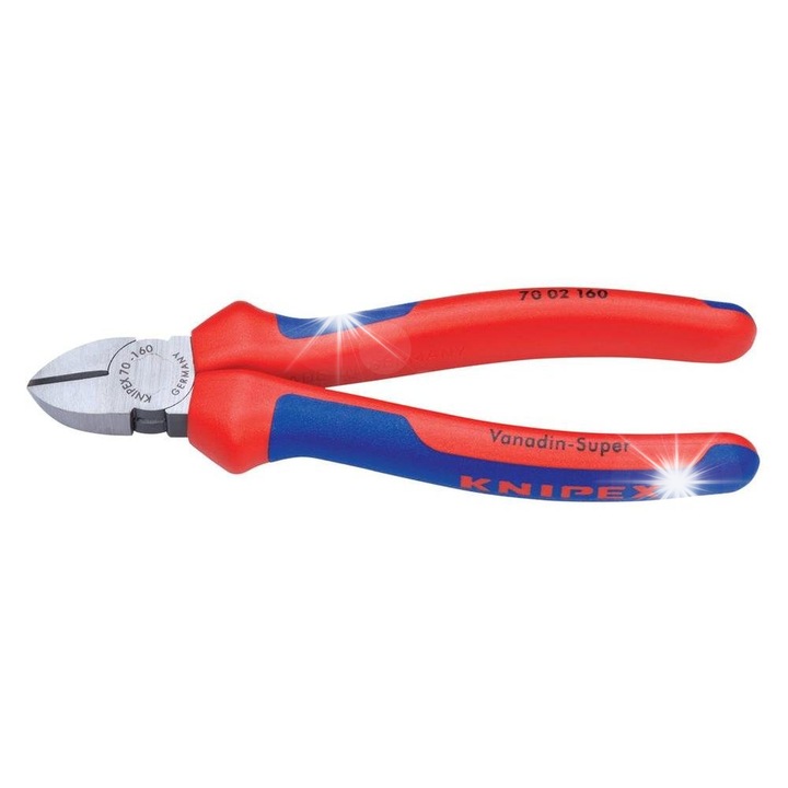 Cleste taiere Knipex 70 02 140, 140mm, taiere precisa, maner din doua componente
