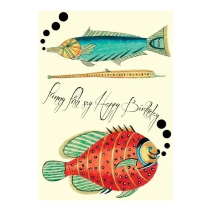 Felicitare B6 cu envelopa, Madame Treacle, usor texturata, crema, 125x175mm