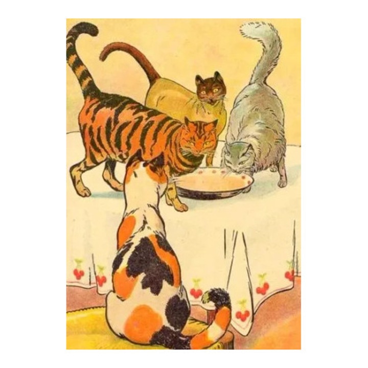 Felicitare B6 cu envelopa, Madame Treacle, hartie Fenner Omnia Natural, 125x175mm, multicolor