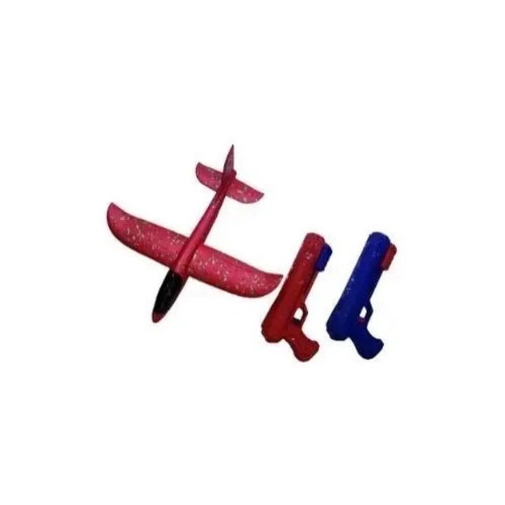 Játékrepülő pisztollyal, MADEJ, 21 cm, 4 szín, 32 cm, vegyes szett