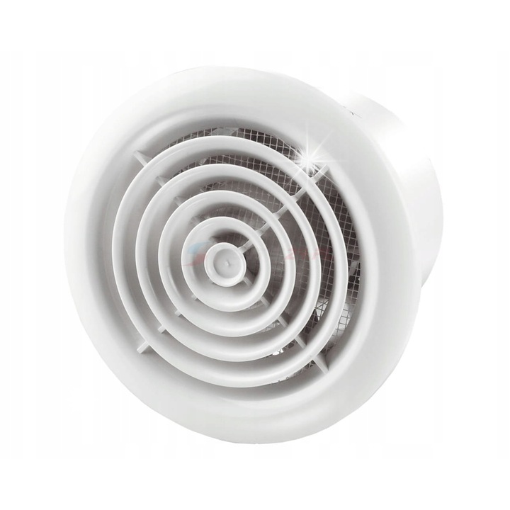 Ventilator axial 100mm, standard, alb, montaj perete sau tavan