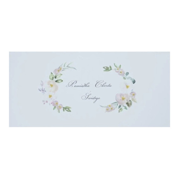 Felicitare, MAK, Karnet Chrzest DL C16, 200 g/m2, malata, 10x21cm