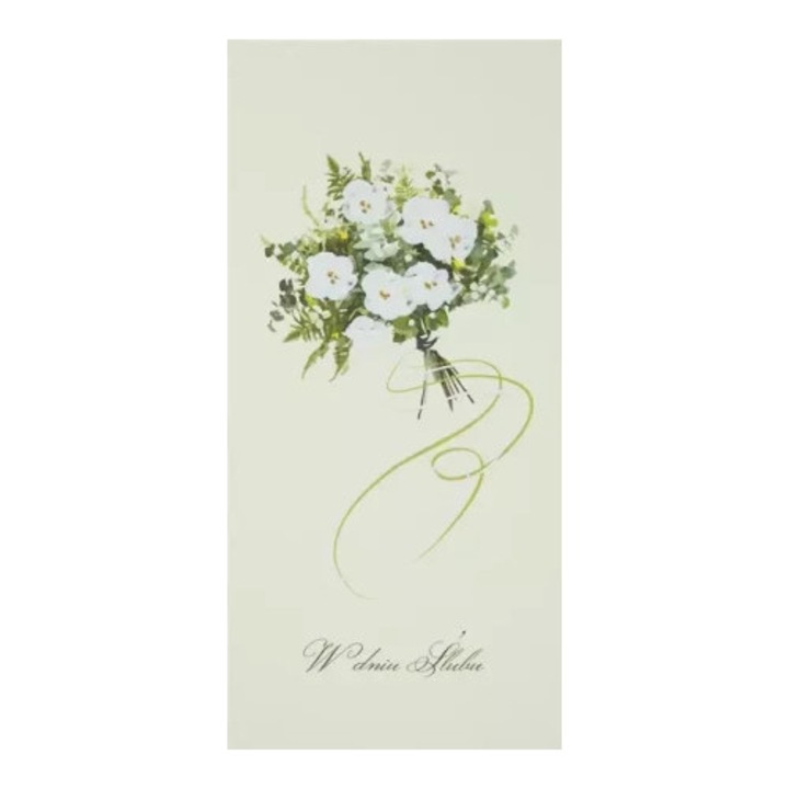 Felicitare MAK, Karnet Slub DL S45, 200 g/m2, alb, set