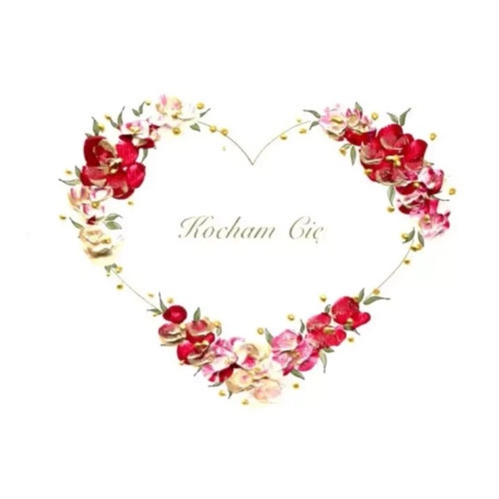 Felicitare set, MAK, Karnet Walentynki Kwadrat A02, 200 g/m2, alb, delicat