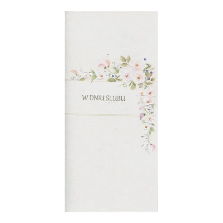 Felicitare de nunta, MAK, 200g/m2, cu envelopa si insert cu urari, multicolor, DL