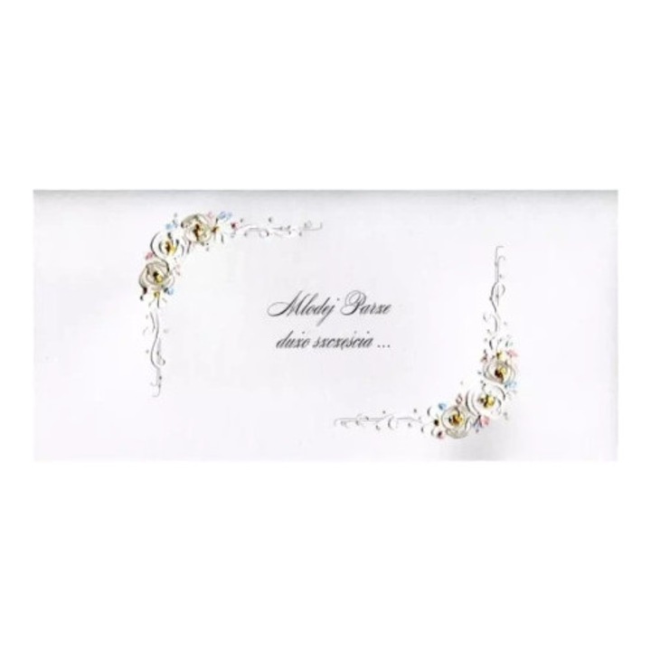 Felicitare, MAK, Karnet Slub DL S33, 200 g/m2, alb, delicat taiat