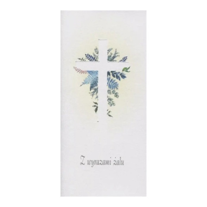 Karnet Kondolencze DL MAK, recznie malowany, 200 g/m2, set cu coperta si insemnare, multicolor