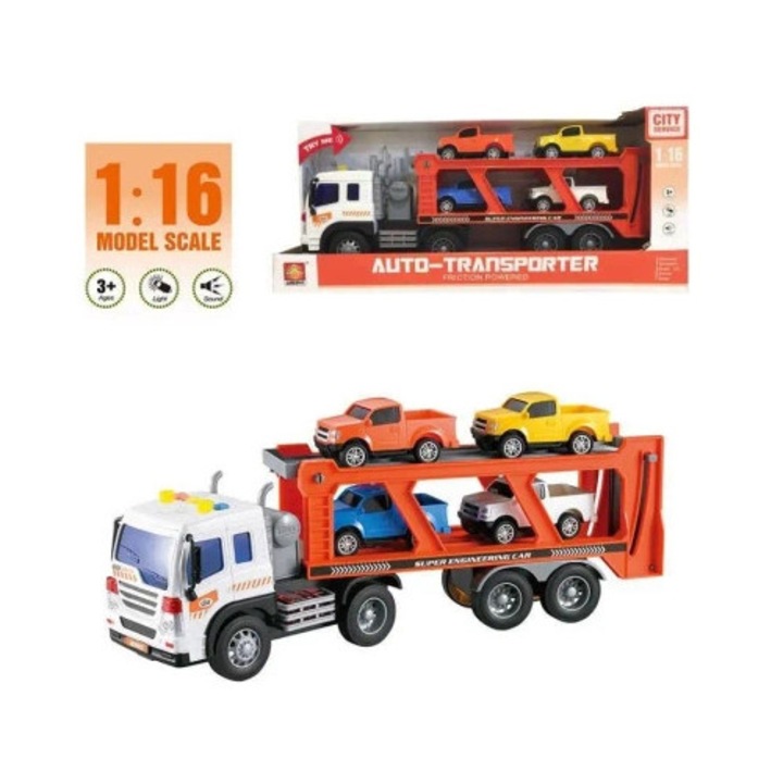 Set masinute cu platforma, MAKSIK, 43x19x12 cm