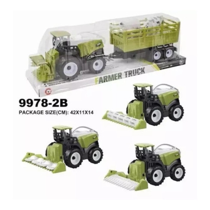 Tractor rolnic de jucarie MAKSIK MIX, dimensiuni variate, livrare aleatorie