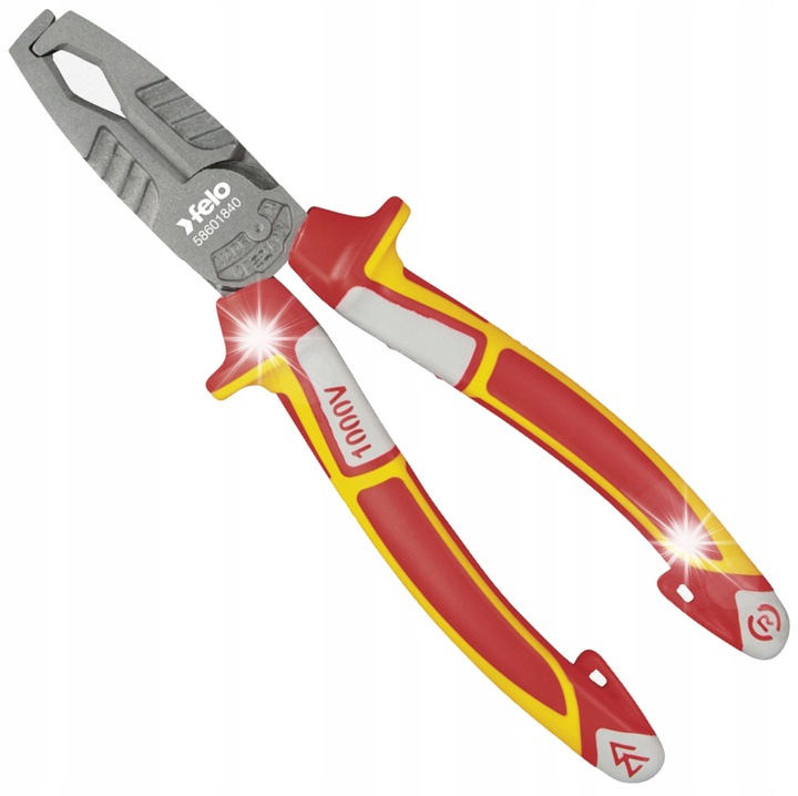 VDE szigeteléseltávolító fogó 180mm, O 8mm-től O 13mm-es kábelekhez, speciális acél, ellenálló