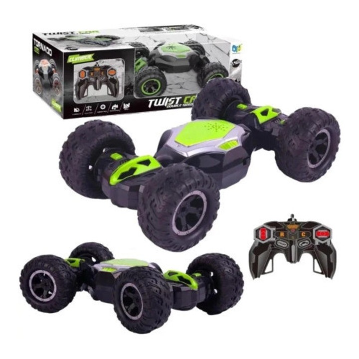 Masinuta R/C MAKSIK, teren, 3.7V, 25x8x20cm, set cu acumulator si telecomanda