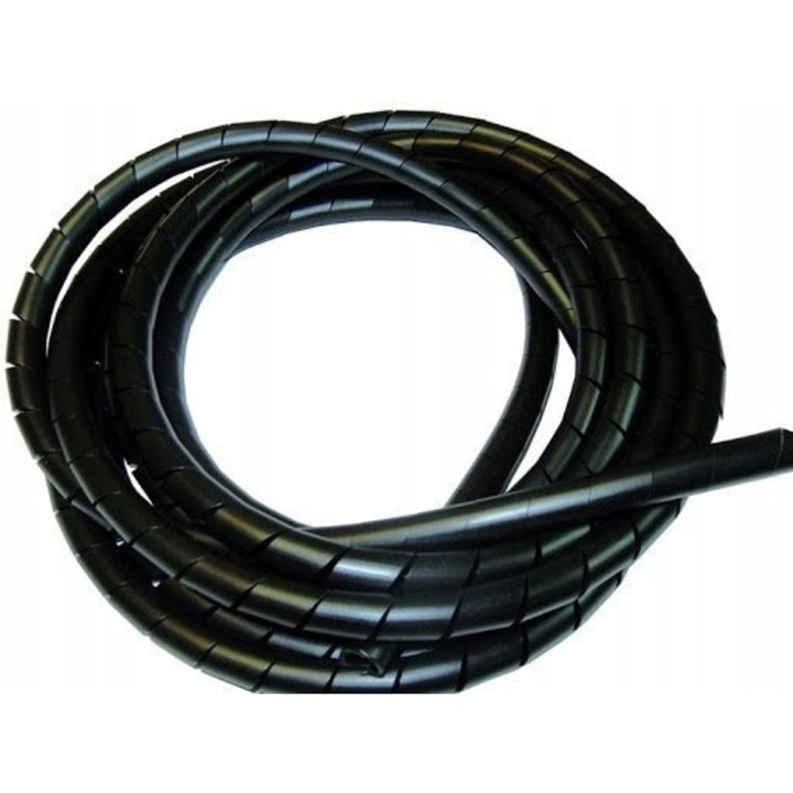 Furtun spiralat 25/22.2mm, 10m, negru