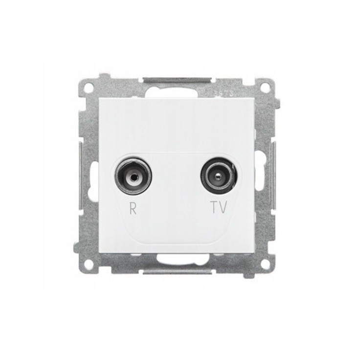 Антенен контакт R-TV 10dB, матово бял, 5/862 MHz