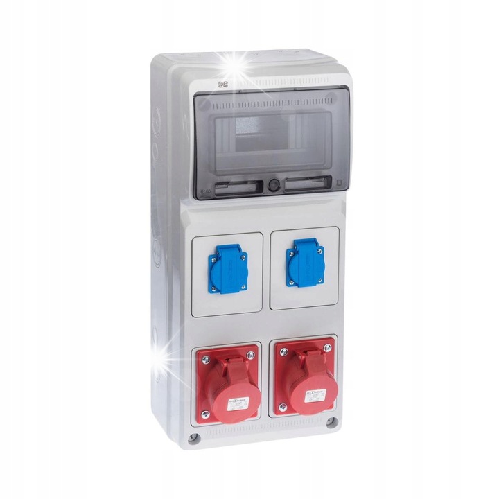 Tablouri electrice, 2x16A, IP44, 230x506x175mm, set