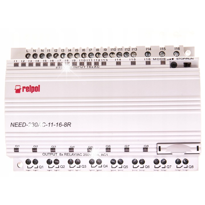 Modul programabil 230V AC 16 intrari, 8 iesiri, 90x132x55mm