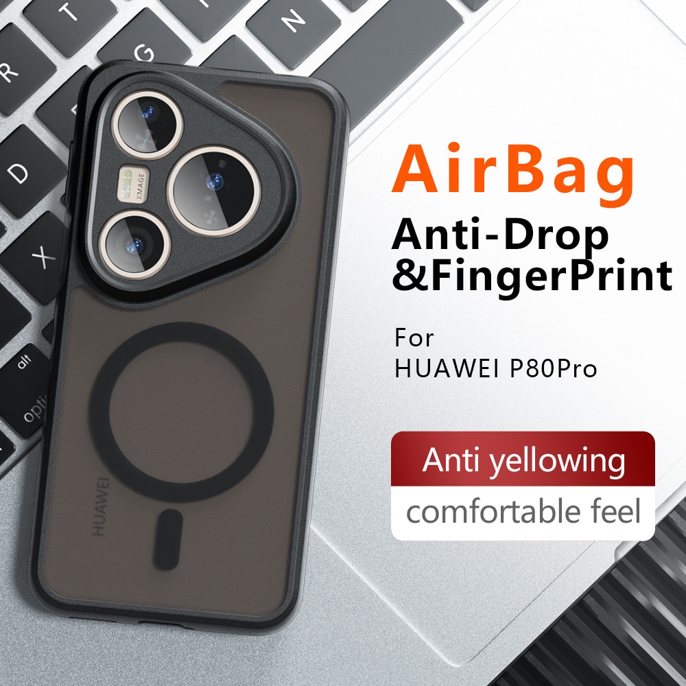 Husa pentru Huawei Pura 80 Ultra - Techsuit PureFrost MagSafe - Frosted Black