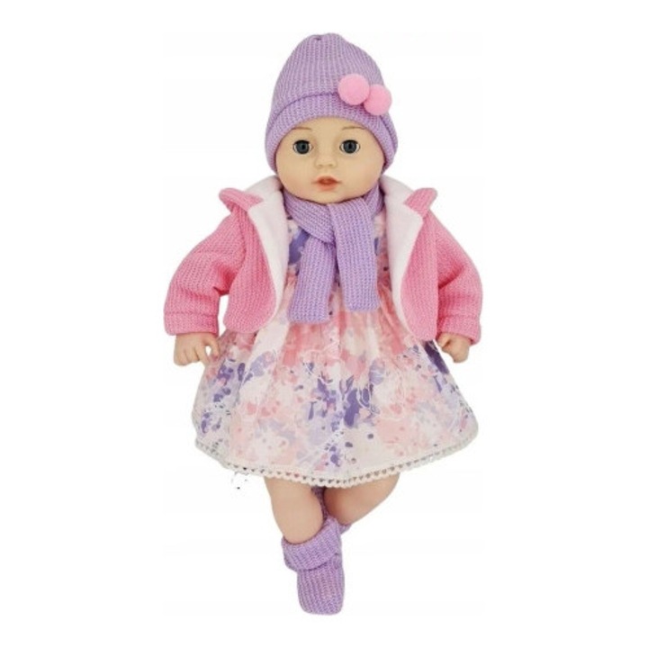 MARIOTOYS 45cm-es baba, beszélő és éneklő, kiegészítőkkel, többszínű