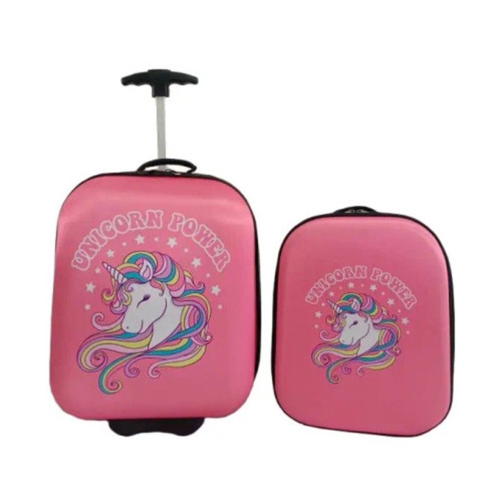 Gyermek utazótáska szett, Marko, 16 és 12 hüvelyk, egyedi design, többszínű, 32,5x20x39cm, 25x13x32cm