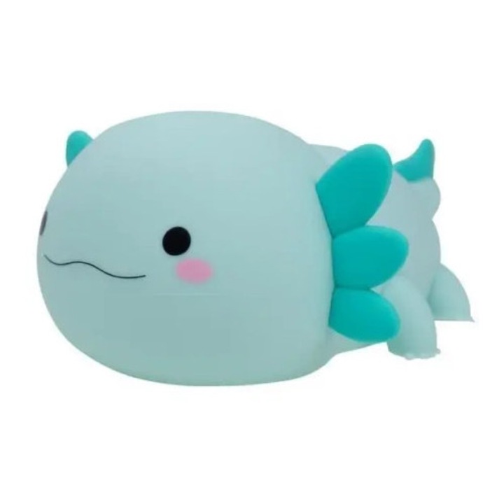 Lampa de veghe copii Mary's Aksolotl, LED, alb neutru 4000K, albastru