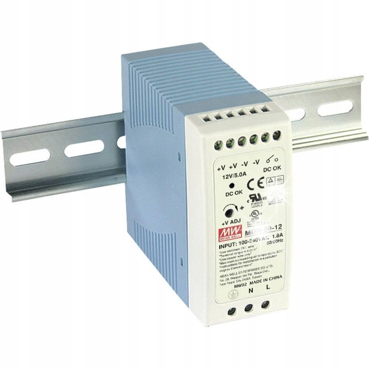 Sursa de alimentare comutata 85-264VAC/ 5A 12VDC MDR-60-12