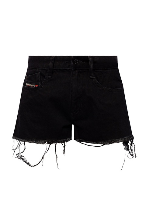 Pantaloni scurți damă Diesel DE-RIFTY 8001632 16121-30, Talie înaltă, Bumbac, Negru, Negru