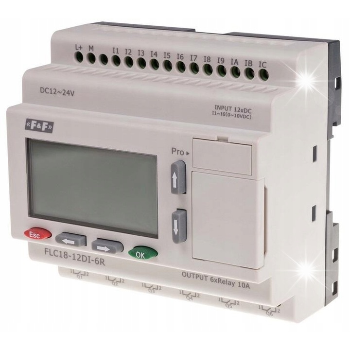 Controler programabil 12-24VDC FLC18-12DI-6R