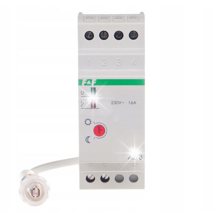 Automatikus kapcsoló 16A 230V 2-1000lx, 2 modul, IP20, DIN sínre szerelhető